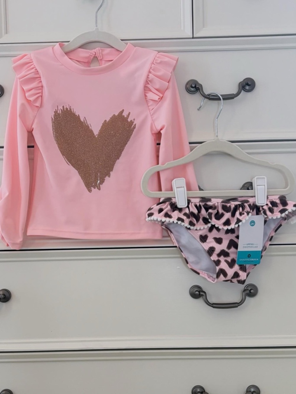 NWT Snapper Rock Toddler Girl 2 Piece Swimsuit Size 24-36 Months